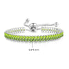 Simple Tennis Bracelet For Women Rectangle Zircon Silver Color Adjustable Bracelets On Hand Friend Gift Jewelry - Image 34