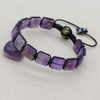 10MM Stone Hematite Amethyst Braided Bracelet Bangle Punk Man Women Friendship Charm Bracelet Handmade Jewelry - Image 5