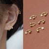 2Pcs Stainless Steel Crystal CZ Tragus Piercing Helix Studs Earrings For Women Girls Hoop Nose Ring Body Piercing Jewelry - Image 6