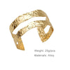 Irregular Hammered Metal Bangle For Women Jewelry Punk Cuff Bracelets Wholesales Accessories Timeless Styles 2023443 - Image 3
