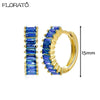 13mm Crystal Hoop Earrings for Women Silver Needle Zircon Huggie Small Earrings Hoop Piercing Jewelry Gifts - Image 7