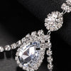 Sexy Body Chain Chest Bracket Bra Necklace Jewelry Chest Rhinestone Sparkly Cross Bra Chain Bikini Water Drop Pendant