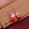 Summer Sweet Resin Drink Cup Dangle Earrings for Women Girl Kids Popsicle Beer Milk Tea Ice Cream Drop Earrings - Image 13