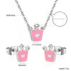 Circular Shell Jewelry Set Pendants Necklace Earring Sets Sun Cross Stainless Steel Set For Women Wedding Party - Image 11