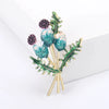 Berry Women's Rhinestone Leaf Brooches Unisex Plant Pins Office Party Casual Accessories Gifts - Image 13