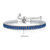 Simple Tennis Bracelet For Women Rectangle Zircon Silver Color Adjustable Bracelets On Hand Friend Gift Jewelry - Image 21