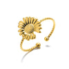 Stainless Steel Exaggerated Big Flower Rings For Women Gold Color Sunflower Finger Ring Female Aesthetic Jewelry Gift - Image 31
