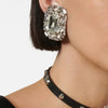 Big Shining Square Crystal. Earrings - Image 1
