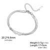 Angel Wing Charm Bracelet for Women Stainless Steel Gold Color Double Layer Snake Chain Bracelets Jewelry - Image 8