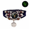 Luminous 12 Constellation Vintage Bracelet for Men Women Braided Punk Leather Bracelets Birthday Gift Glow In The Dark Bracelet - Image 10