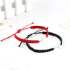 Simple Cross Black White Braided Rope Couple Bracelets Silver Color Adjustable Bracelet Christian Jewelry - Image 5