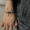 Men Bracelet Retro Black Zircon Star Chain Women Stainless Steel Punk Bracelets on Hand Unisex Jewelry Couple Accessories - Image 1