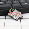 Create More Worry Less Enamel Pin Artist Palette Paintbrush Brooch Floral Art Badge Inspirational Quote Gift Painters Students J - Image 3