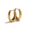 316L Stainless Steel Geometric U-Shape Hoop Earrings Gold Pvd Plated Daily Classy Jewelry Accessory - Image 8
