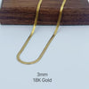 Stainless Steel Snake Chain Necklace in 2 mm to 5 mm Widths - Image 9