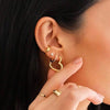 Simple Heart Drop Earrings For Women Stainless Steel Ear Cuff Piercing Dangle Earring Jewelry Gifts - Image 2