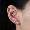 Titanium 16G Tiny Flower CZ Stud Earring Tragus Helix Rook Conch Labret Stud Flat back Cartilage Piercing - Image 5