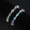 European and American style square crystal chain bracelet, and - Image 5