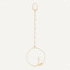 Stainless Steel Zircon Bracelet for Women Water Droplet Long Chains Finger Bracelet Gold Plated Jewelry Gifts - Image 3
