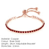 Tennis Bracelet For Women Style 4 Color 4 Claws Mosaic Cubic Zirconia Silver Color Jewelry Gift - Image 15