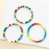 Colorful Acrylic Bead Bangle Set in Multiple Designs - Image 24