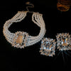 2 Pcs Rhinestones Square Leaf Multi-layer Necklaces Europe American Exaggerated Chokers Necklaces Collarbone Jewelry Sets K - Image 7