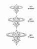 Silver Classic Marquise Zircon Ring For Women Engagement Wedding Jewelry - Image 5