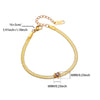 Stainless Steel Heart Bracelet with Stone Accents and 19 cm Length - Image 17