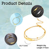 Anklets Women's Foot Chain Feather Stainless Steel Double Foot Chain Beach Style Boho Anklet Jewellery Accessories - Image 5