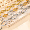 Minimalist Handmade Chain Bracelet for Women,Stainless Steel Oval Bracelets, Jewelry Gift - Image 3