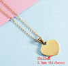 10Pcs/Lot Mirror Polish 20/25mm Heart Pendant Necklace Stainless Steel Cross Chain Necklace For Mens Women's Trends Jewelry - Image 6