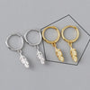 Silver Hoop Earrings Clip Golden Bowtie Ribbon Small Cute For Women Girl Gift Jewelry - Image 12