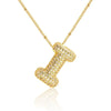 26 Letters Necklaces For Women Man Gold Color Alphabet Zircon Pendant Birthday Party Gift Jewelry - Image 14