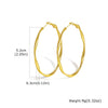 Stainless Steel Twist Circle Women Earrings Click Mobius Hoop Hies Earring And Mother's Day Gift - Image 8