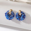 Boho Elegant round Crystal Beads Drop Earrings for Women Geometric Dangle Summer Beach Party Jewelry - Image 6
