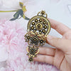 Shining Bohemia Brooch For Delicate Woman Retro Gold Silver Color Flower Metal Pin Bridal Jewelry Ethnic Wedding Gift - Image 2