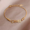 Classic 316L Stainless Steel Letter D Bangles for Women Jewelry Star Bracelets Party Gifts - Image 20