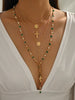 Layered Rosary Cross Necklace with Mary Pendant and Beaded Y Chain - Image 16