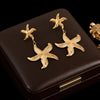 316L Stainless Steel Exaggerated Golden Flower Dangle Earrings For Women Jewelry Gift Party - Image 7