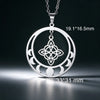 Vintage Witch Knot Pendant Necklace Celtic Women's Witch Protection Talisman Stainless Steel Simple Jewelry - Image 9