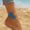 Cherry Blossom Charm Anklets for Women Summer Beach Accessories Gold Color Chain Anklet Leg Bracelets Wedding Gift - Image 8