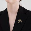 Hollow Rose Flower Brooches For Women Men Elegant Metal Pin Camellia Flower Brooch Suit Clothes Accessory Gift - Image 4
