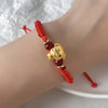 Lucky 12 Constellation Zodiac Sign Braided Animal Bracelet Men Women Red Rope Gold Color Beads Bracelet Bangle Gift Jewelry - Image 5