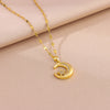 Cute Sexy Zircon Crystal Star Moon Necklaces For Women Female Stainless Steel Clavicle Chain Jewelry Girls Party Gift - Image 4