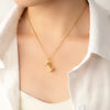 316L Stainless Steel Colorful Zircon Flower Star Pendant Necklace for Women Personality Special Jewelry Gifts - Image 6