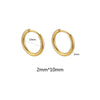 10pcs Stainless Steel Small Hoops Earring Piercing Ear Cartilage 8-20mm Women Men Stainles Steel Round Circle - Image 12