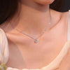 Silver Plated White Zircon Necklace Women's Minimalist Versatile Starry Clavicle Chain Style Mother's Day Birthday Gift - Image 6