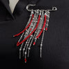 Exaggerate Long Tassel Chain Brooch Women Handmade Beaded Many Layer Chain Multi Functional Fixed Pin Pants Clothes Decor - Image 15