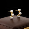 316L Stainless Steel Exaggerated Golden Flower Dangle Earrings For Women Jewelry Gift Party - Image 8