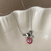 French Colorful Enamel CZ Cubic Zirconia Starburst Water Drop Star Pendant Necklaces for Women Silver Plated Chain Chokers - Image 7